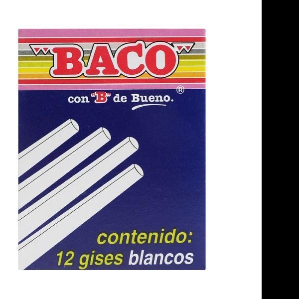 GIS MOLDEADO CAJA C12 BLANCO BACO C.100